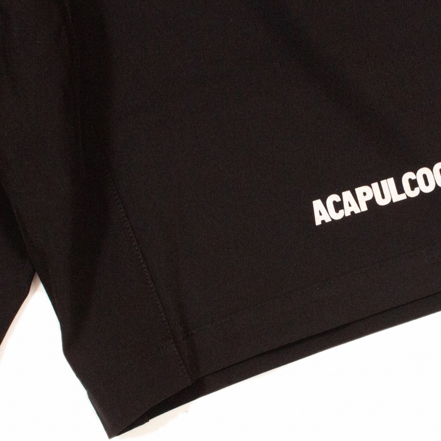 ACAPULCO GOLD : BLACK LABEL LOGO ACTIVE SHORTS