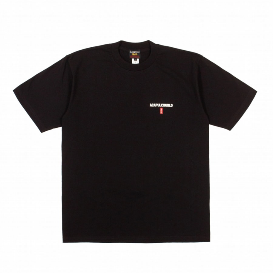 ACAPULCO GOLD : BLACK LABEL LOGO TEE