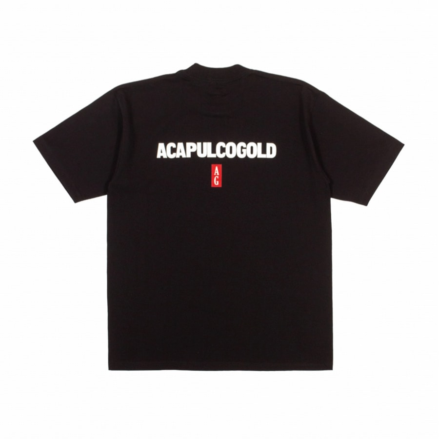 ACAPULCO GOLD : BLACK LABEL LOGO TEE