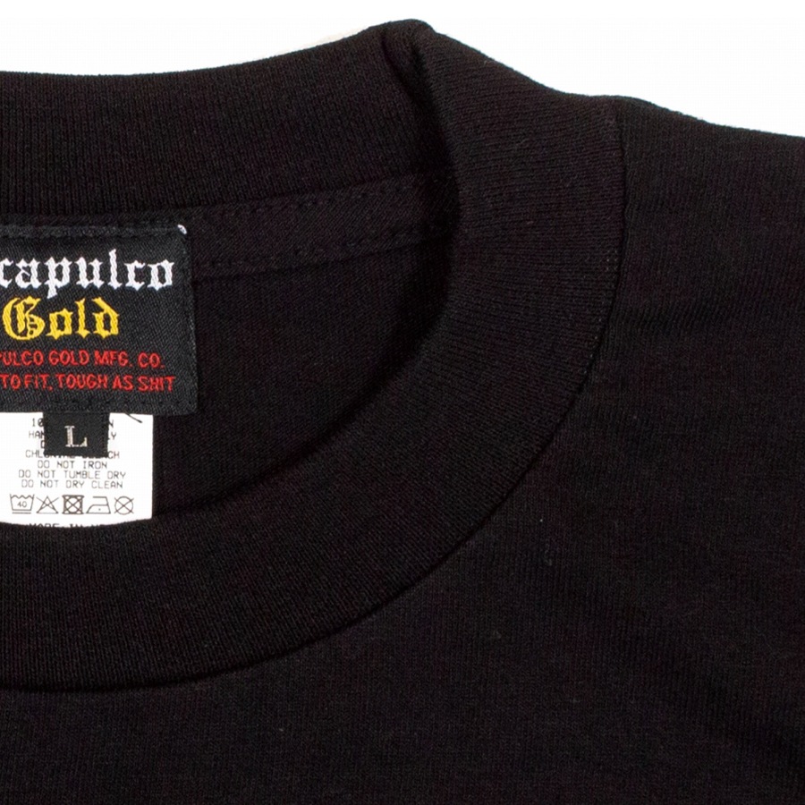 ACAPULCO GOLD : BLACK LABEL LOGO TEE