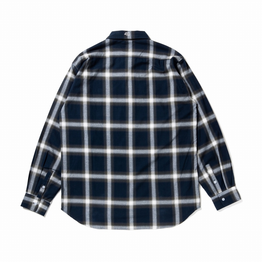 430 : L/S OMBRE CHECK SHIRT