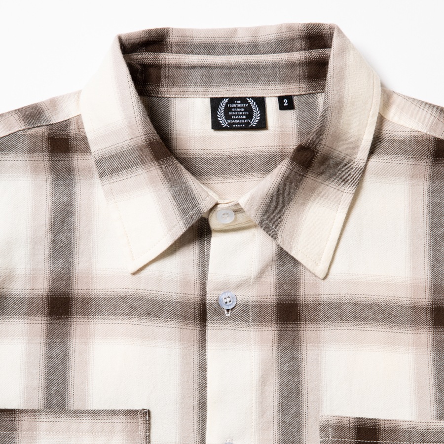 430 : L/S OMBRE CHECK SHIRT