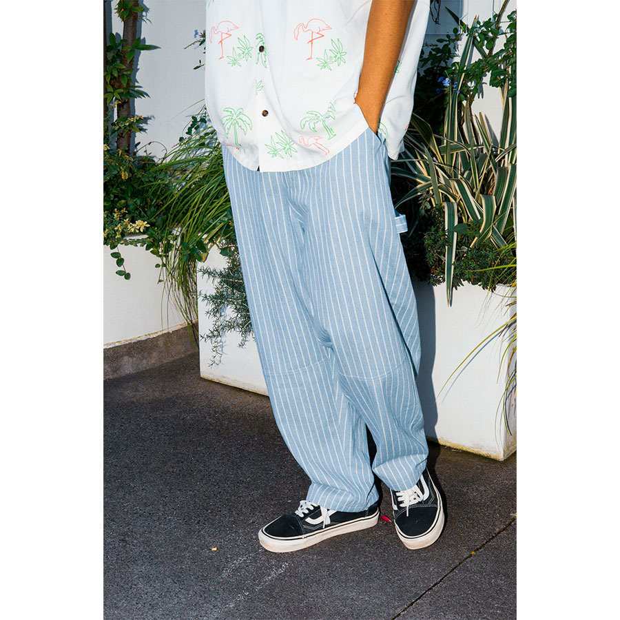 HAIGHT : STRIPE DENIM PAINTER PANTS