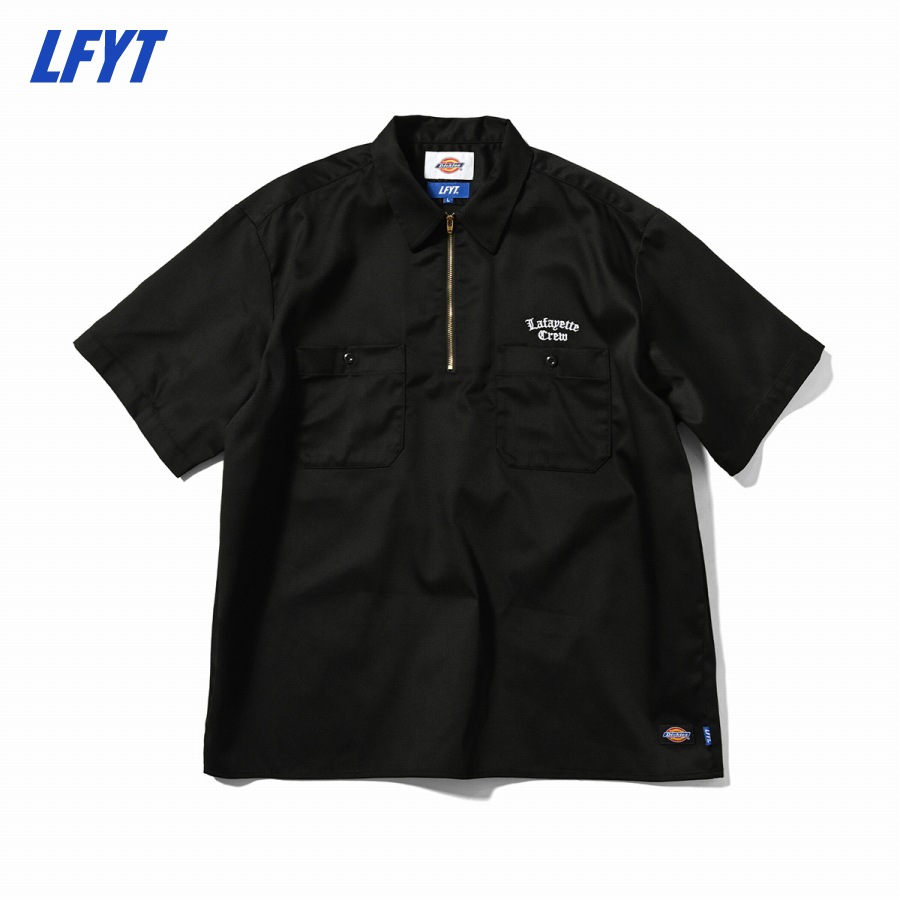 LFYT : DICKIES × LFYT HALF ZIP WORK SHIRT
