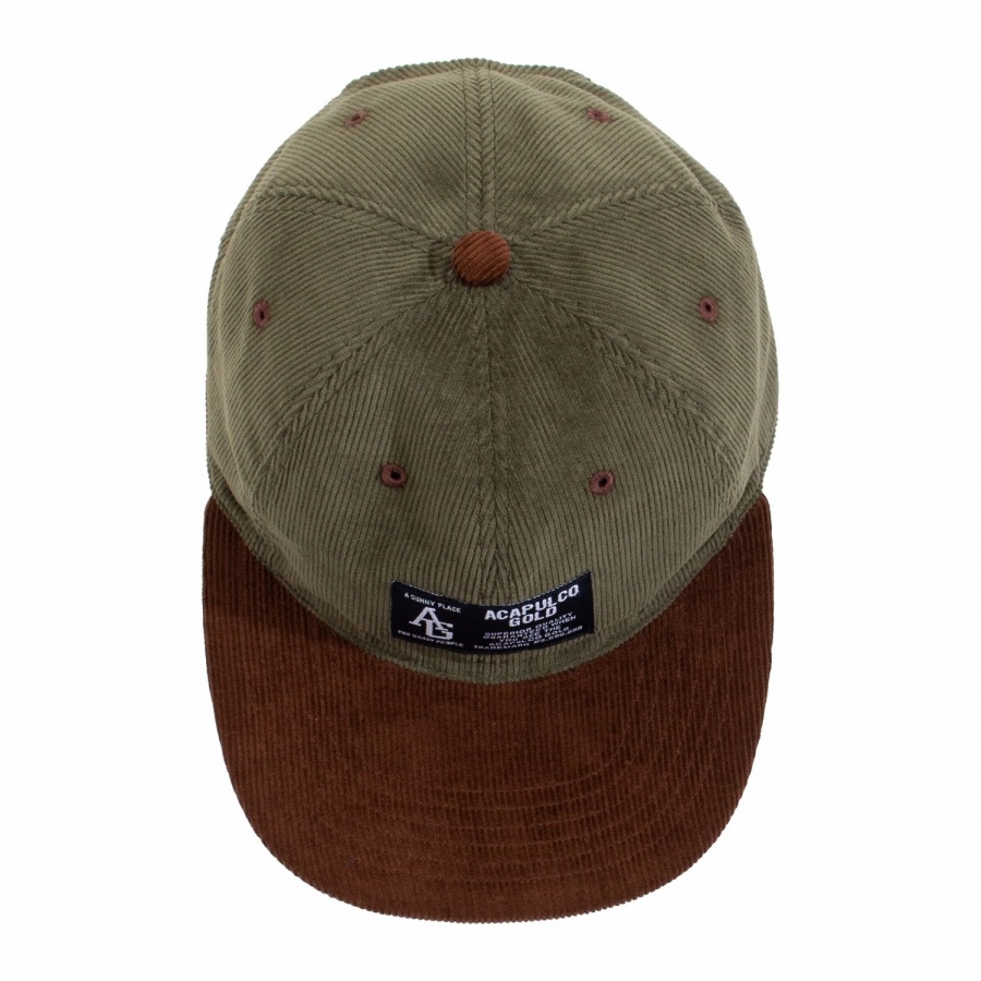 ACAPULCO GOLD :  TWO-TONE CORD 6 PANEL CAP