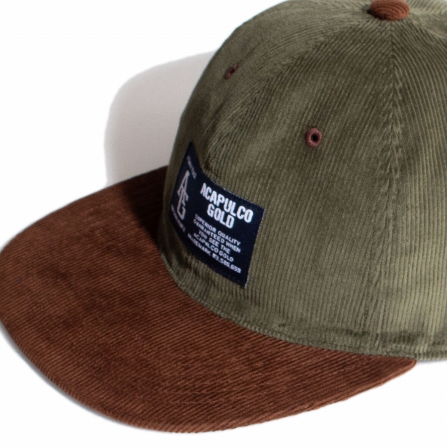 ACAPULCO GOLD :  TWO-TONE CORD 6 PANEL CAP