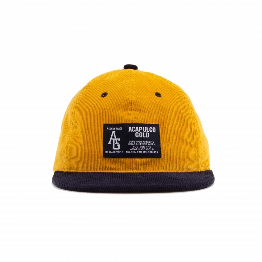 ACAPULCO GOLD :  TWO-TONE CORD 6 PANEL CAP