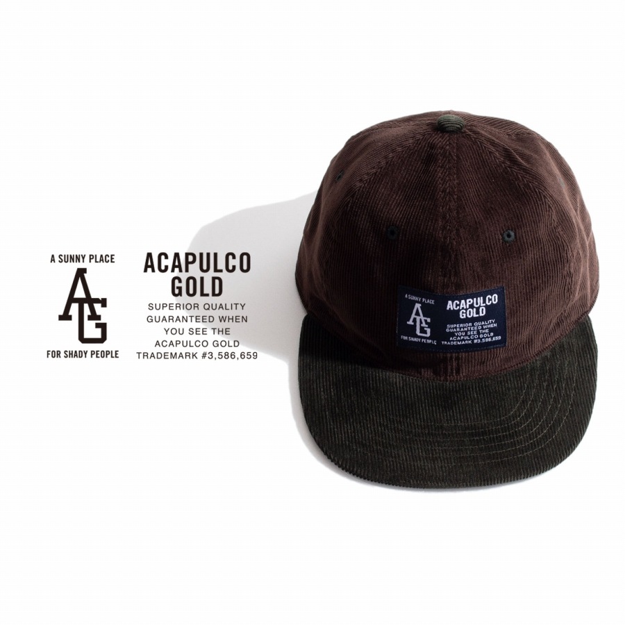 ACAPULCO GOLD :  TWO-TONE CORD 6 PANEL CAP
