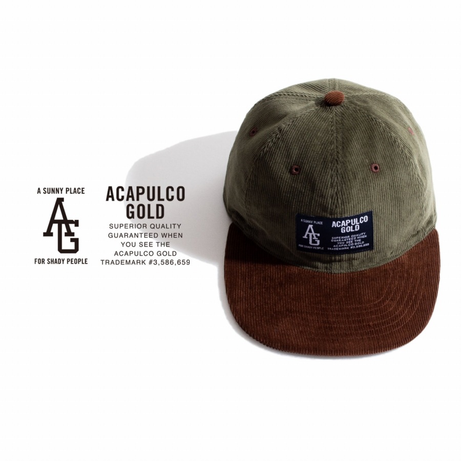 ACAPULCO GOLD :  TWO-TONE CORD 6 PANEL CAP