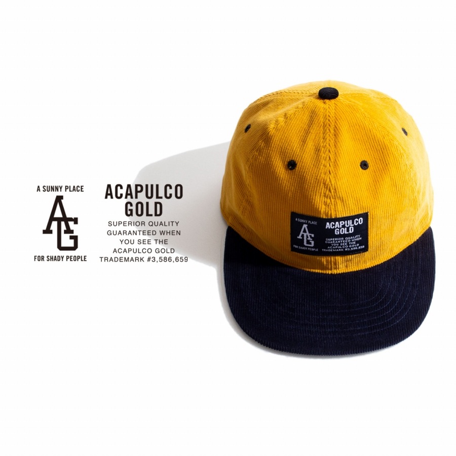 ACAPULCO GOLD :  TWO-TONE CORD 6 PANEL CAP