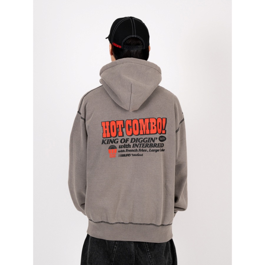 INTERBREED : KING OF DIGGIN’ x INTERBREED “Faded Zip Hoodie”