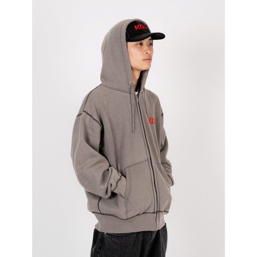 INTERBREED : KING OF DIGGIN’ x INTERBREED “Faded Zip Hoodie”