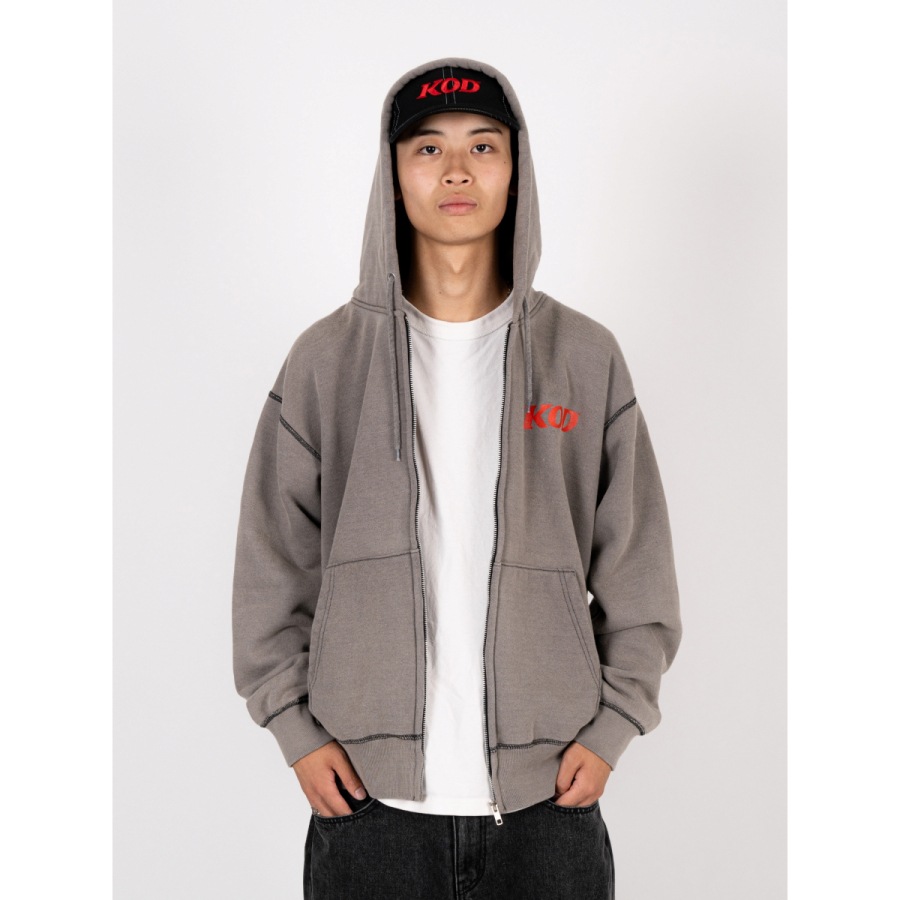 INTERBREED : KING OF DIGGIN’ x INTERBREED “Faded Zip Hoodie”