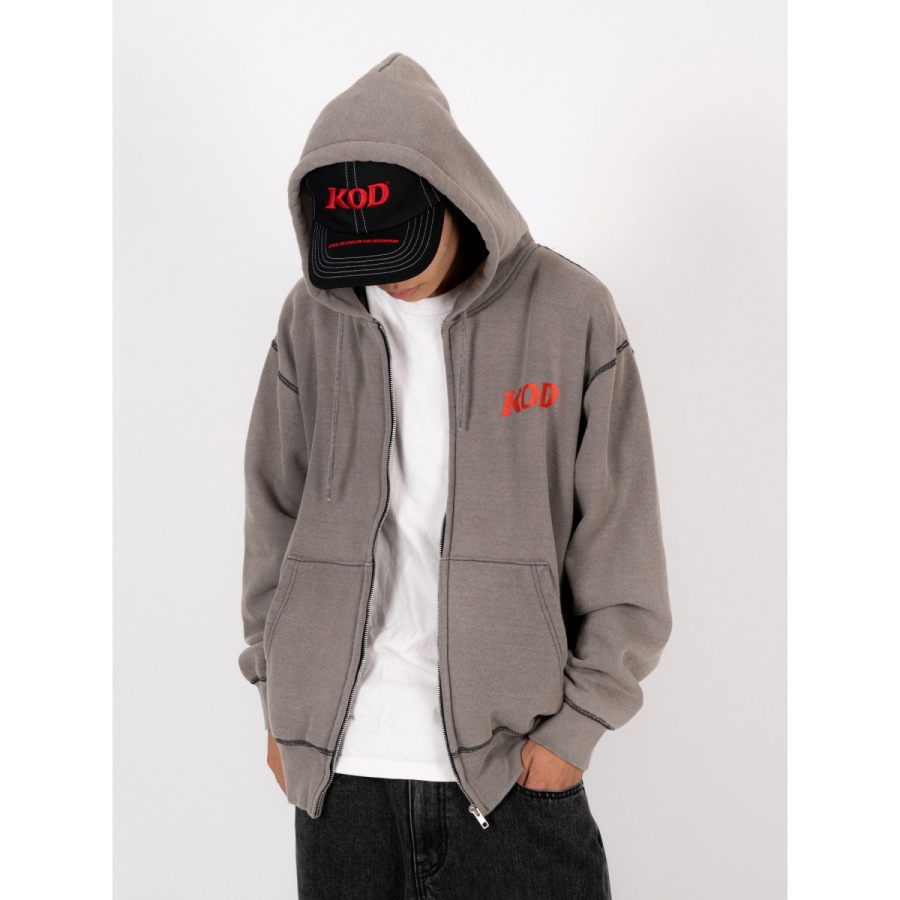 INTERBREED : KING OF DIGGIN’ x INTERBREED “Faded Zip Hoodie”