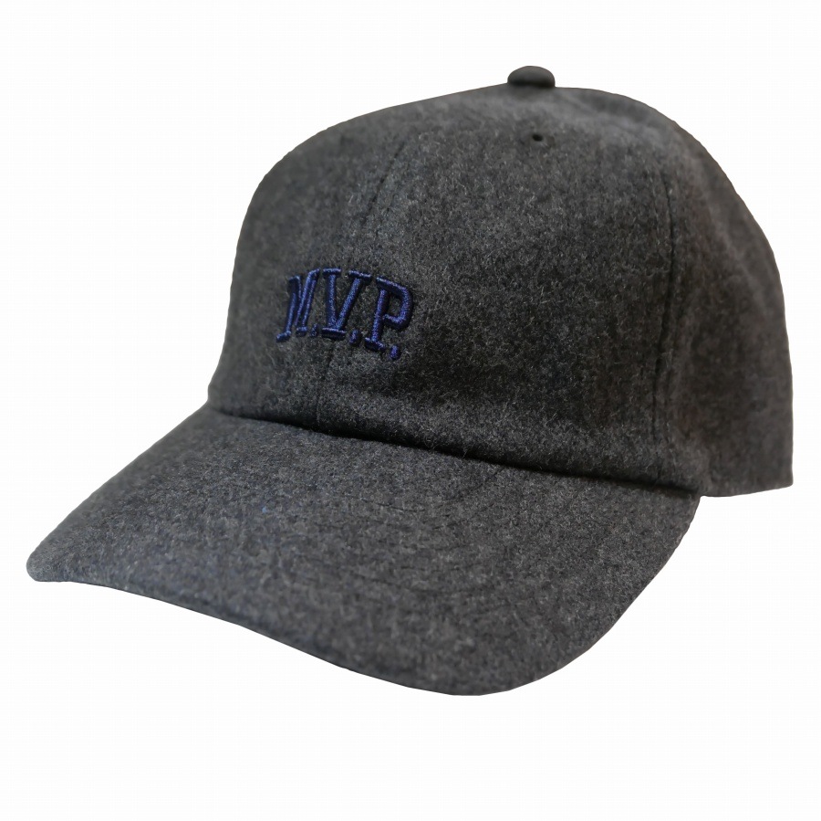 M.V.P. : Embroidery M.V.P. Logo Wool 6P Dad Cap