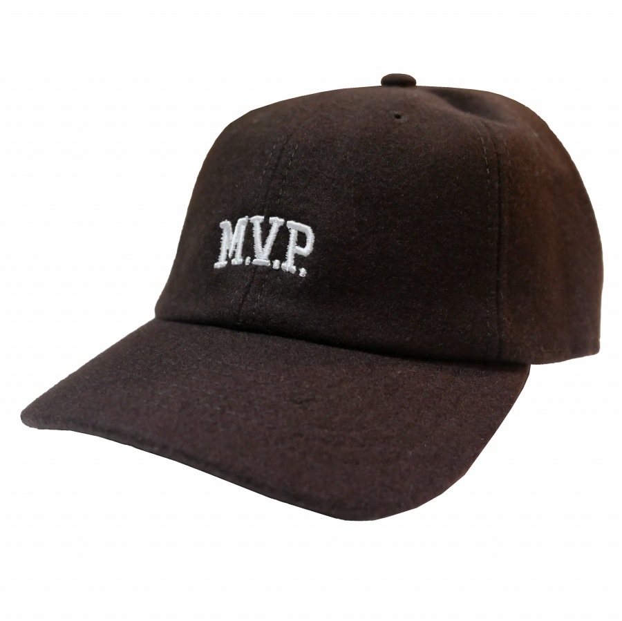 M.V.P. : Embroidery M.V.P. Logo Wool 6P Dad Cap