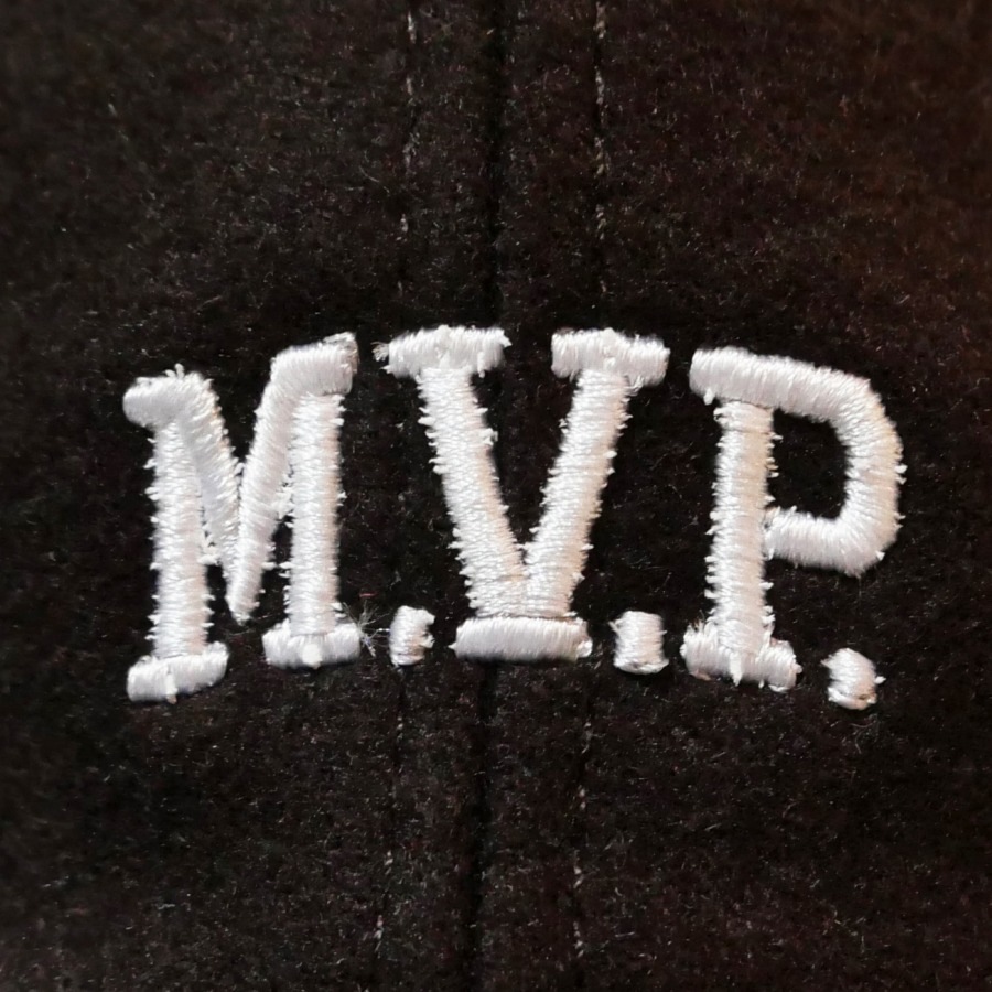 M.V.P. : Embroidery M.V.P. Logo Wool 6P Dad Cap