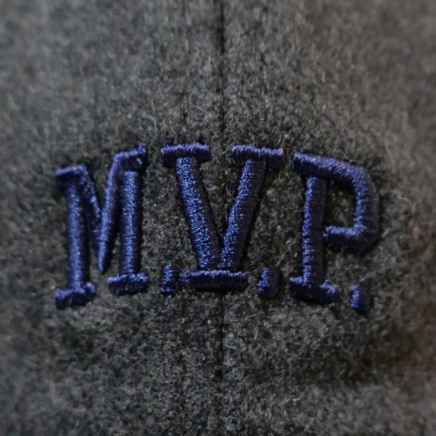 M.V.P. : Embroidery M.V.P. Logo Wool 6P Dad Cap