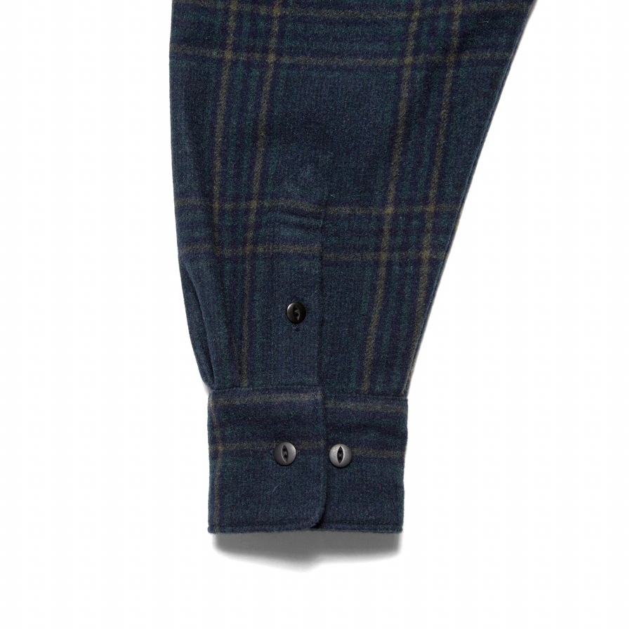 HAIGHT : FLANNEL HALF ZIP SHIRT