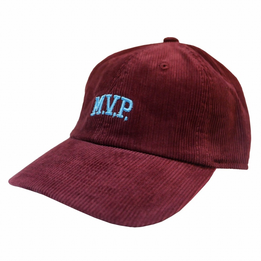 M.V.P. : Embroidery M.V.P. Logo Corduroy 6P Dad Cap
