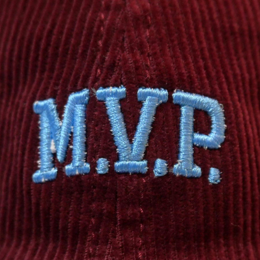 M.V.P. : Embroidery M.V.P. Logo Corduroy 6P Dad Cap