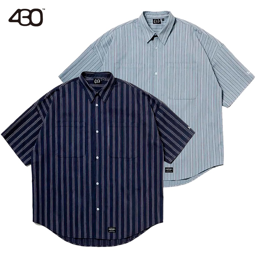430 : S/S STRIPE BIG SHIRT