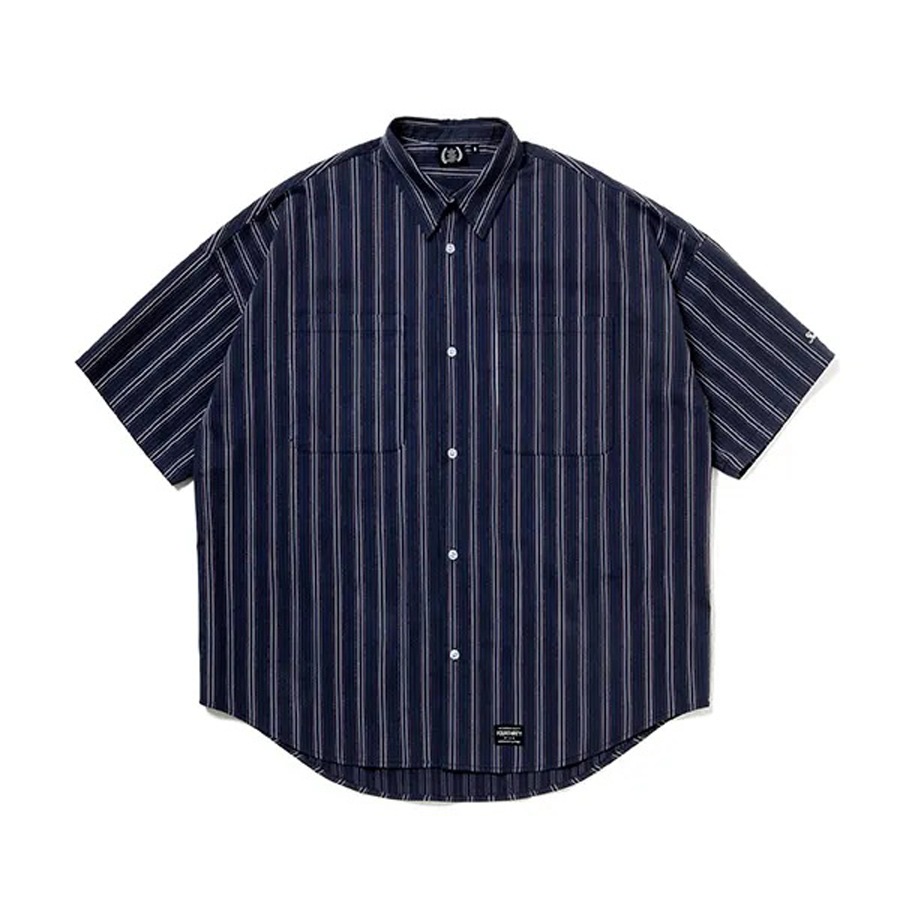 430 : S/S STRIPE BIG SHIRT