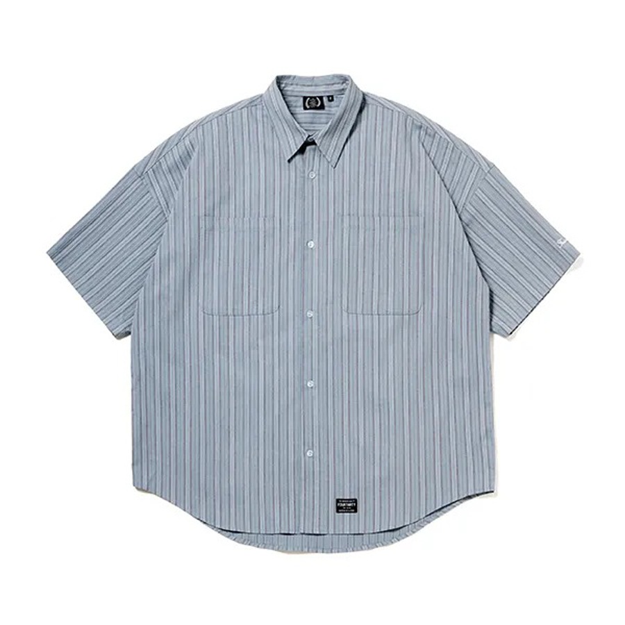 430 : S/S STRIPE BIG SHIRT