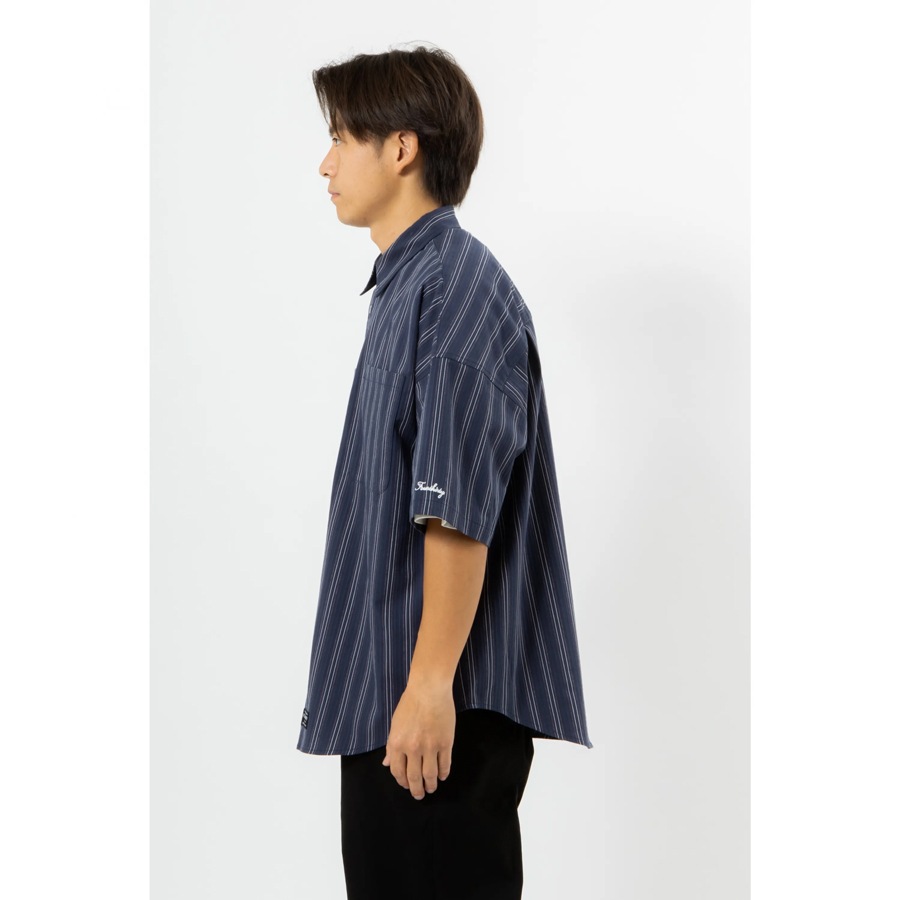430 : S/S STRIPE BIG SHIRT