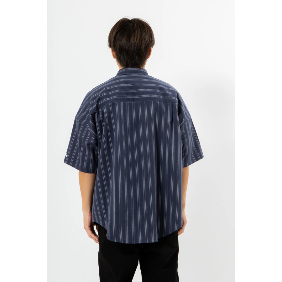 430 : S/S STRIPE BIG SHIRT