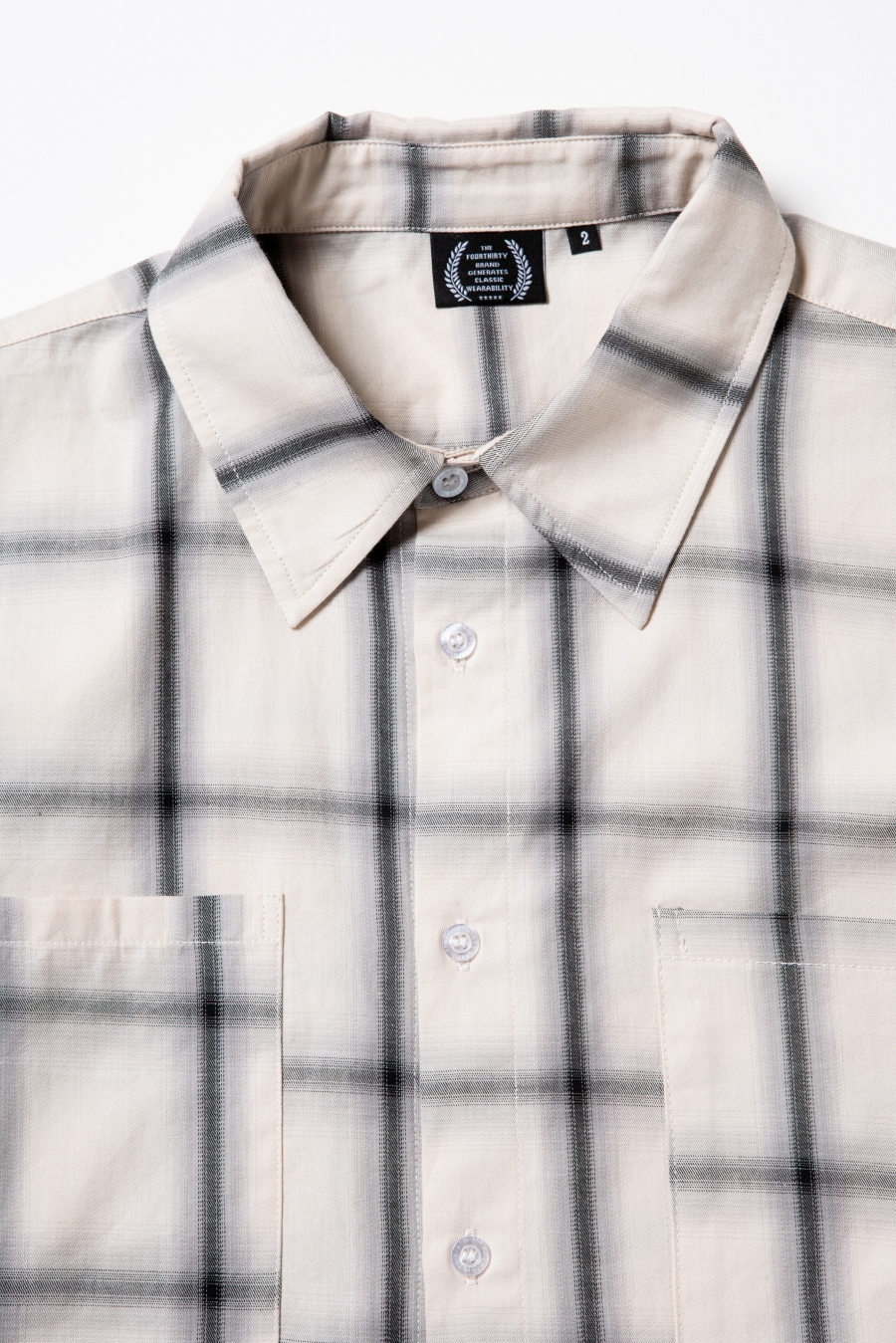 430 : S/S OMBRE CHECK SHIRT
