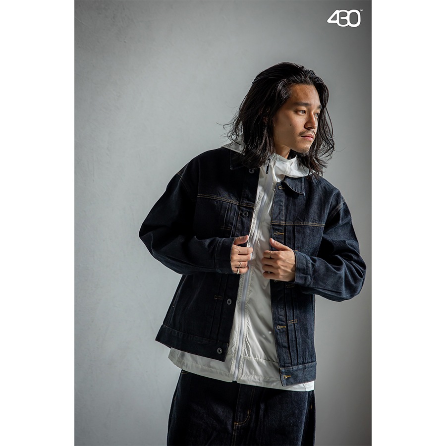 430 : SLVG DENIM JACKET 1-WASH