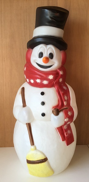 スノーマンwithブルームレッドマフラースター