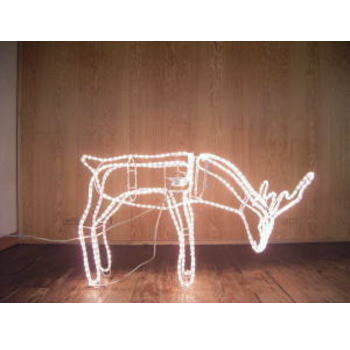 3D首振りトナカイ・角有り下向きL クリスマスイルミネーション通信