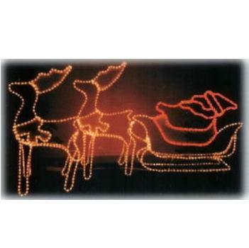 2D三連トナカイ クリスマスイルミネーション通信販売ショップ