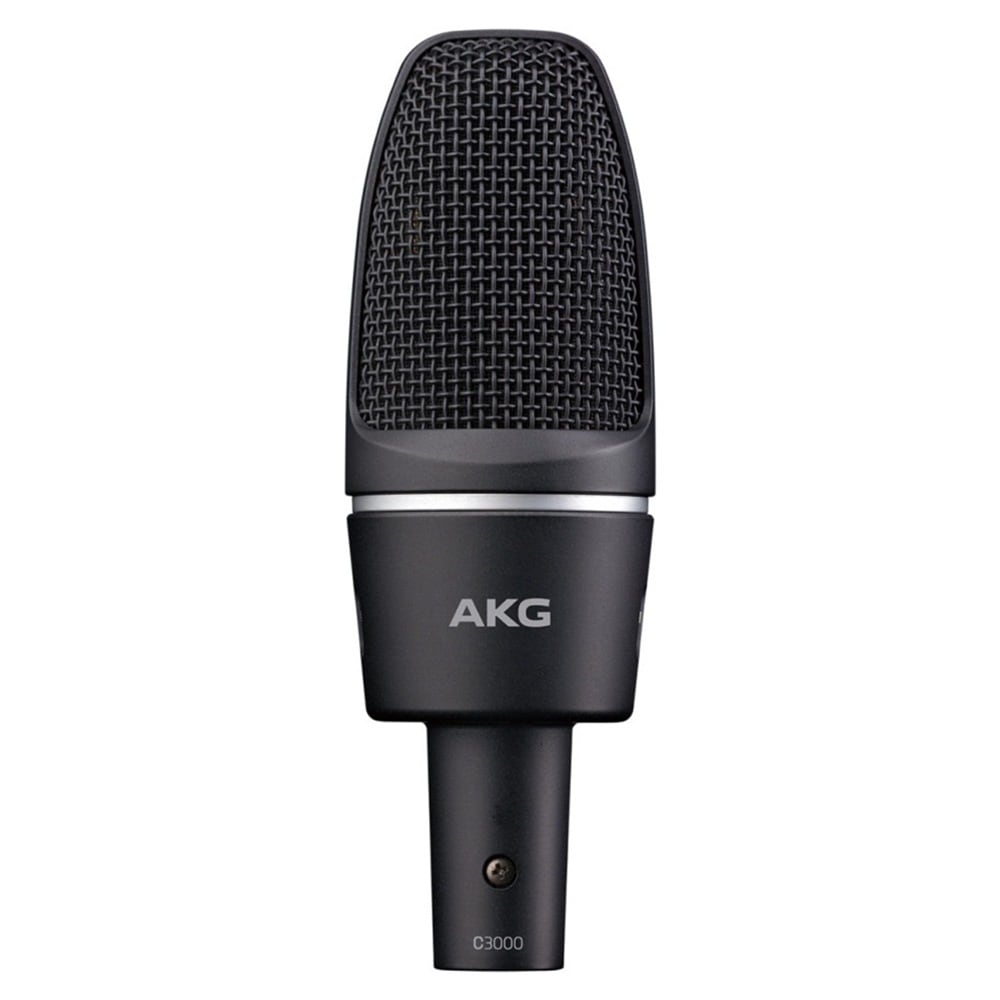AKG コンデンサーマイク　C 3000 B 美品　ケース付き AKG C3000B Cardiod Condenser Microphone with Case F/S