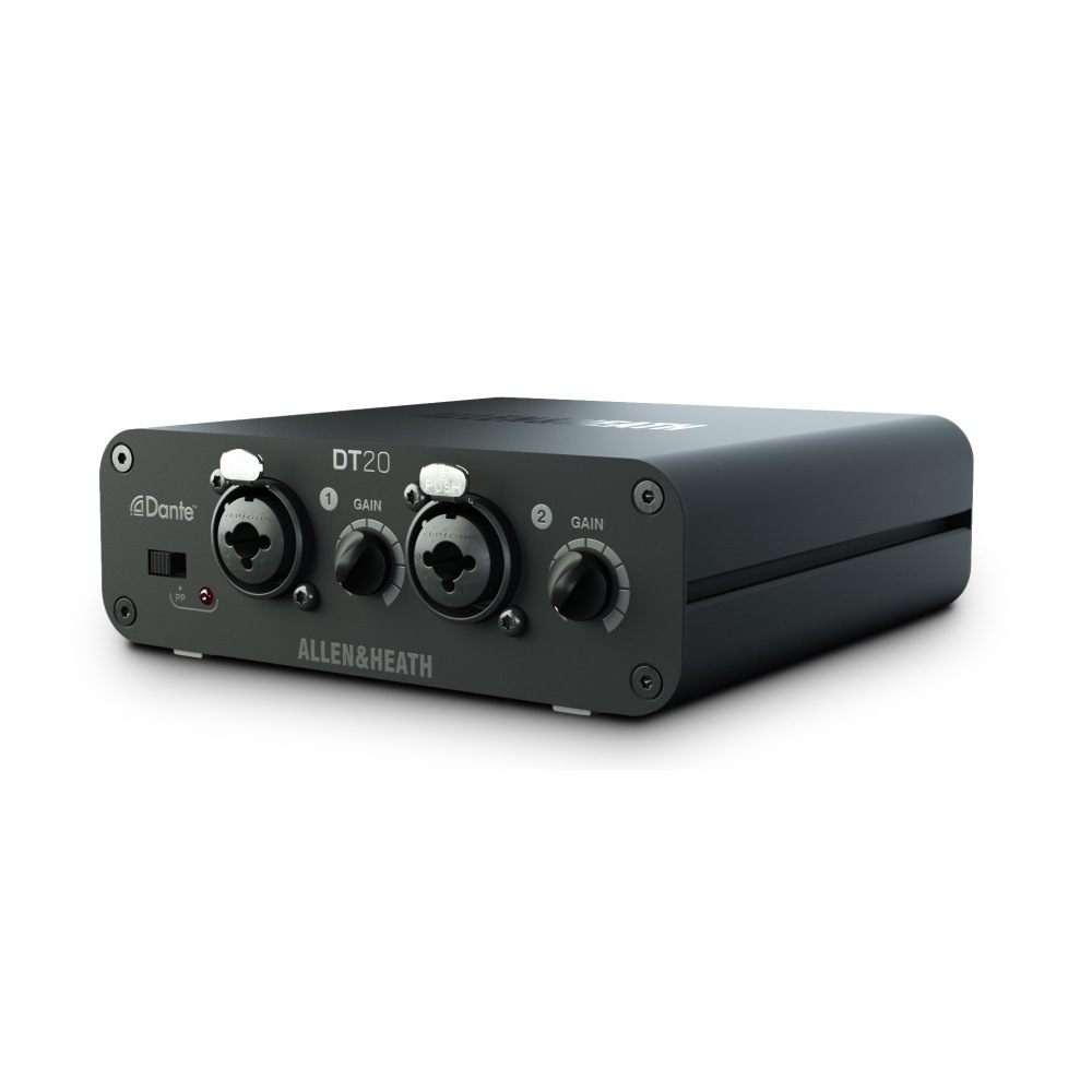 Allen & Heath DT20-M Danteインターフェース 2xマイク/ライン入力 箱