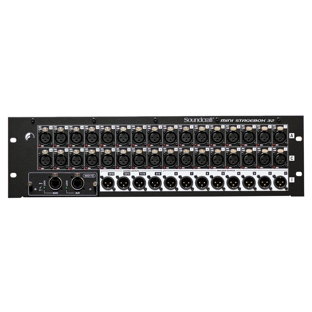 Soundcraft Mini Stagebox 32R ステージボックス｜Hibino.com