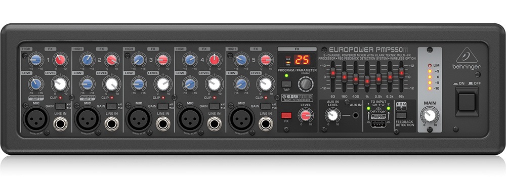 BEHRINGER PMP550M EUROPOWER パワードミキサー(ボックスタイプ