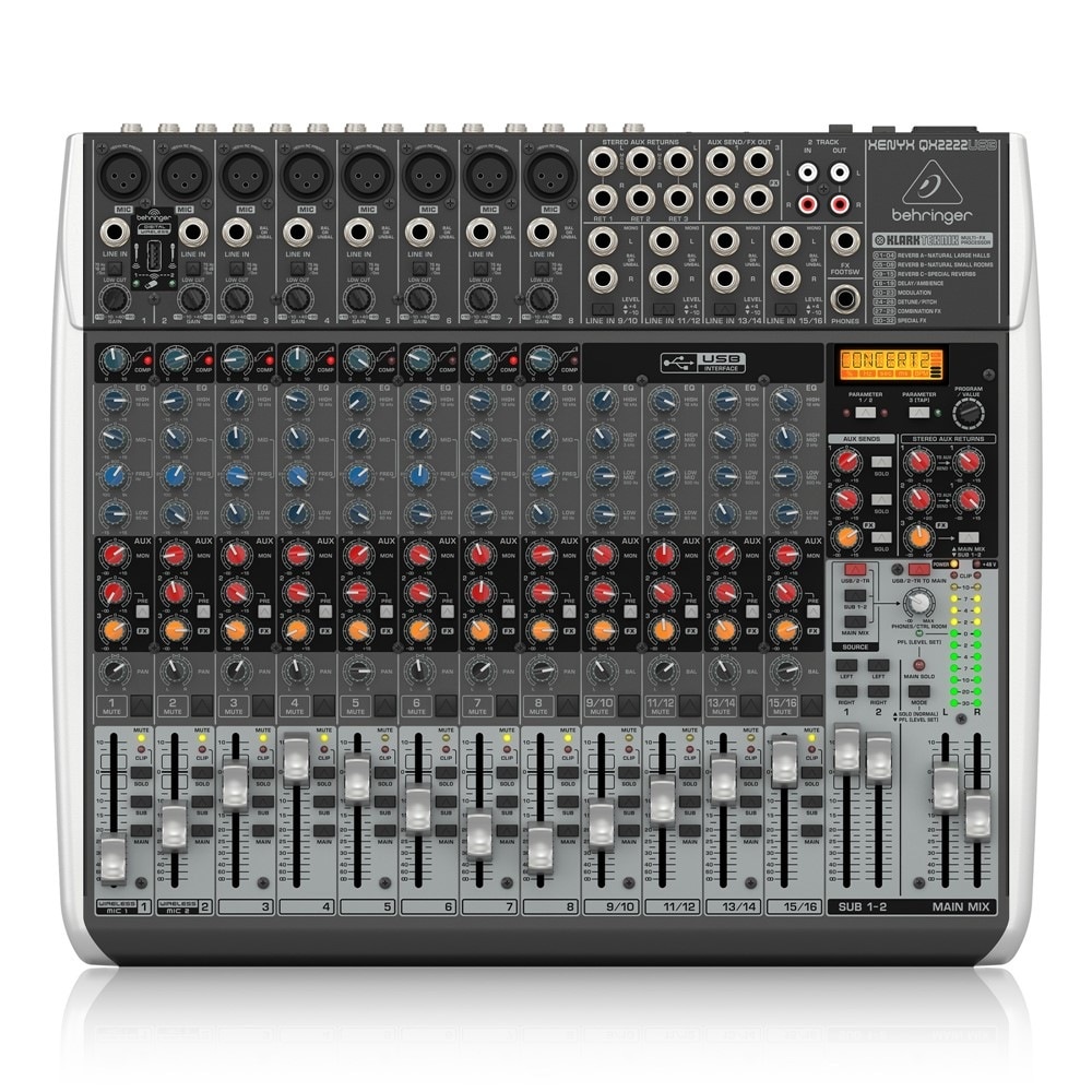 【❗️GW限定特価20%OFF‼️】ベリンガー QX2222USB アナログミキサー BEHRINGER QX2222USB XENYX エフェクト内蔵22chアナログミキサー