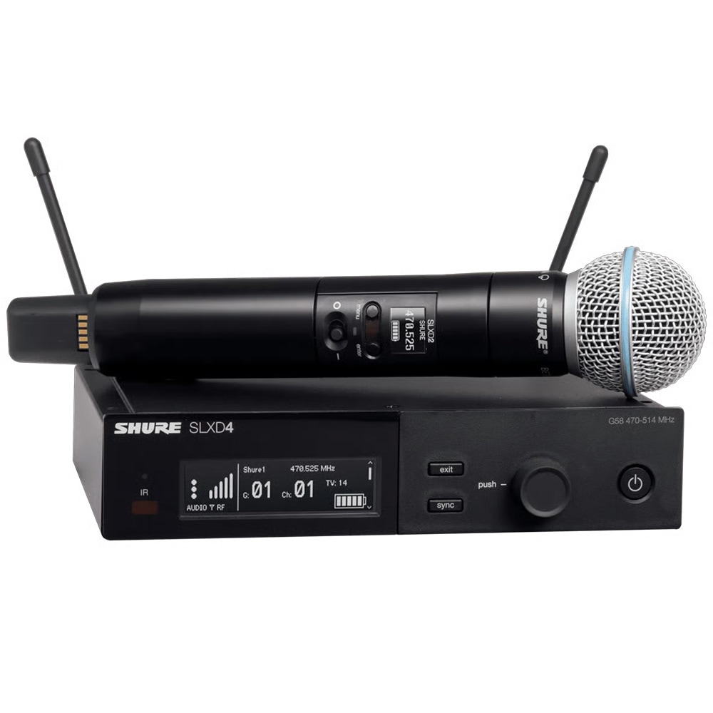 SHURE Beta58 ワイヤレスマイク セット Shure SLXD24J/B58-JB ワイヤレスマイク・セット SLXD24/B58 | Hibino