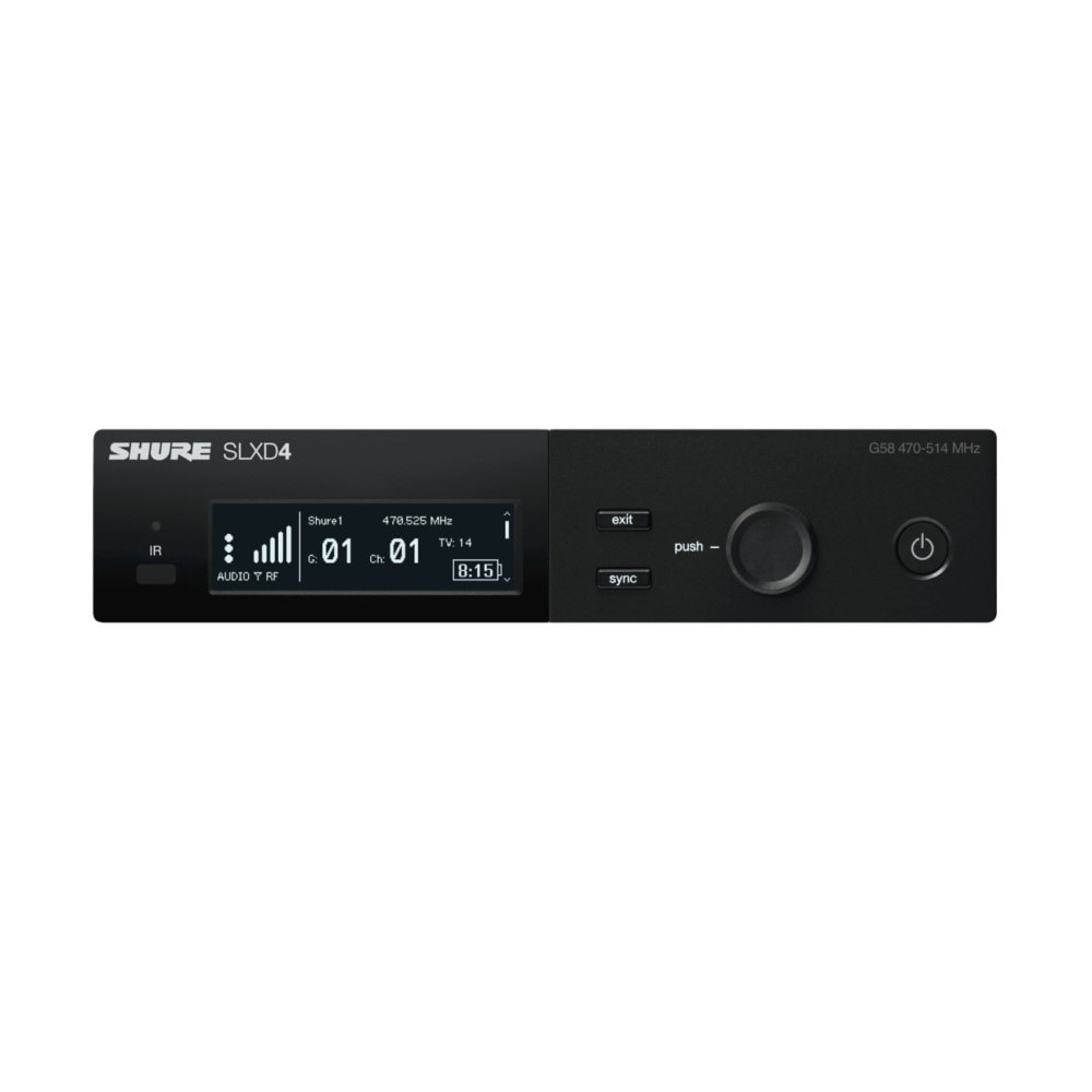 Shure SLXD4J-JB 1chワイヤレスマイク受信機 | Hibino.com ヒビノ公式
