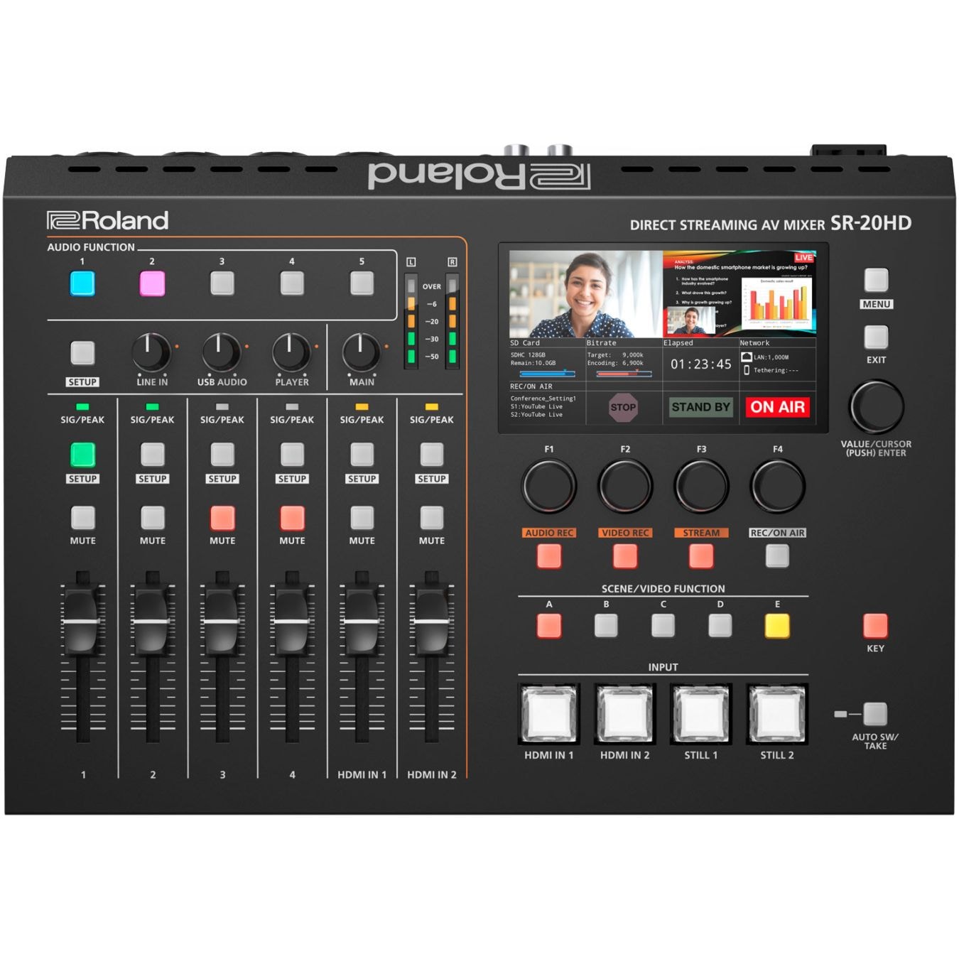 Roland - Roland SR-20HD ダイレクトストリーミングAVミキサー Roland SR-20HD ダイレクトストリーミングAVミキサー｜FULL-TEN