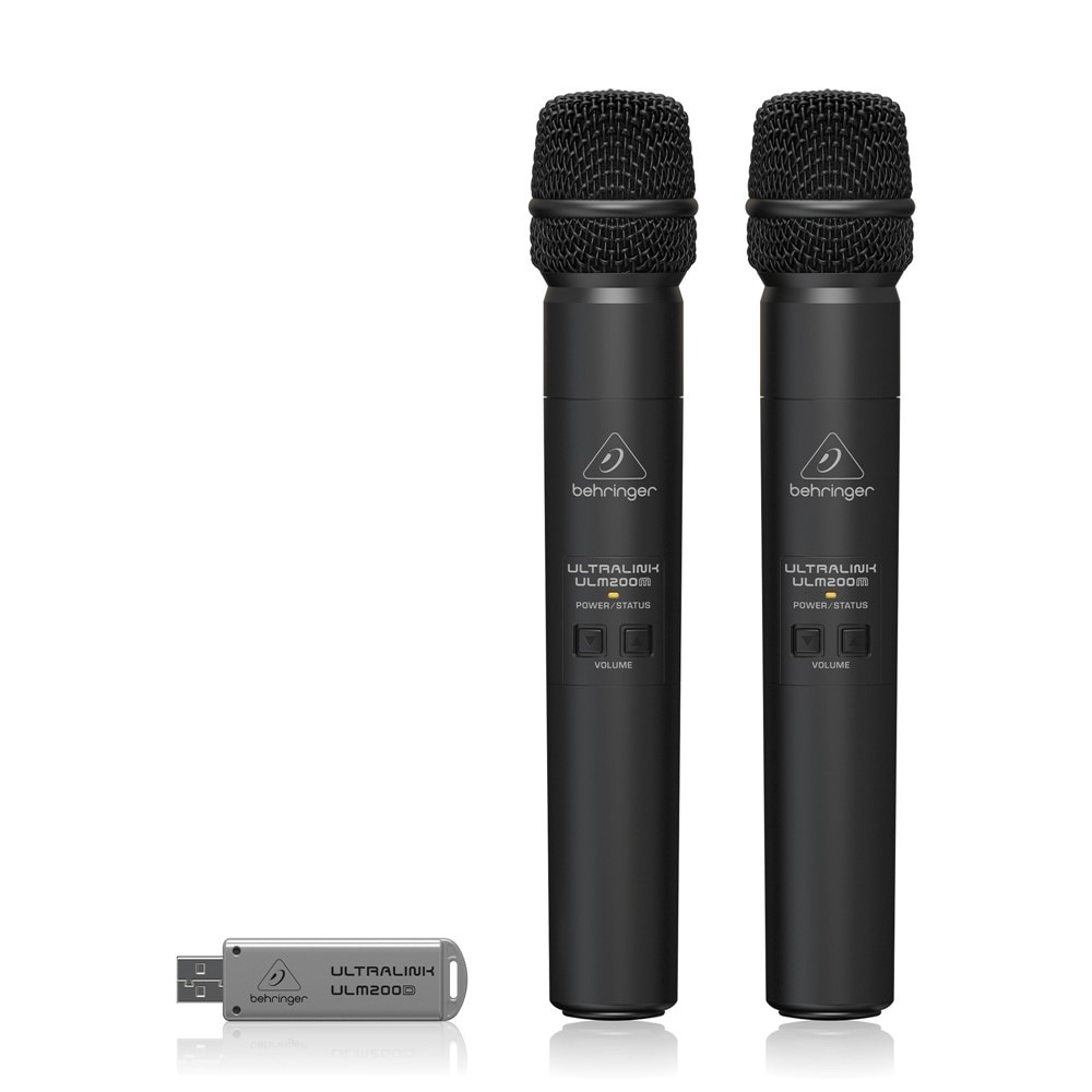 Behringer ワイヤレスハンドヘルドマイクULM202USB(マイク2本) BEHRINGER、ULM202USB、ワイヤレス/ハンドヘルド、2chUSB