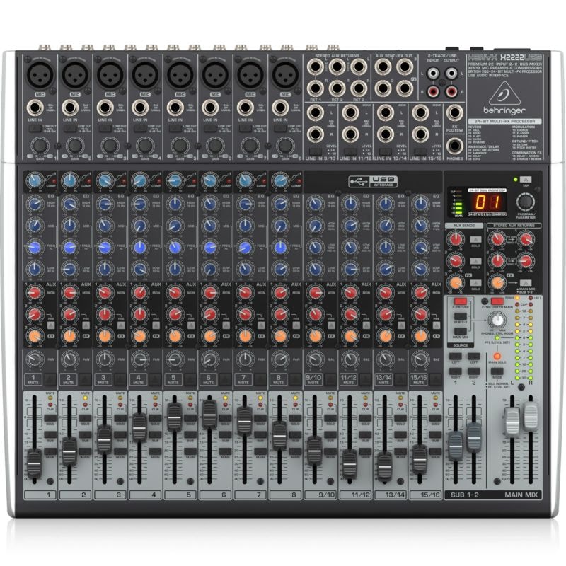 XENYX X2222USB 16ch アナログミキサー D1088｜SOUNDMART