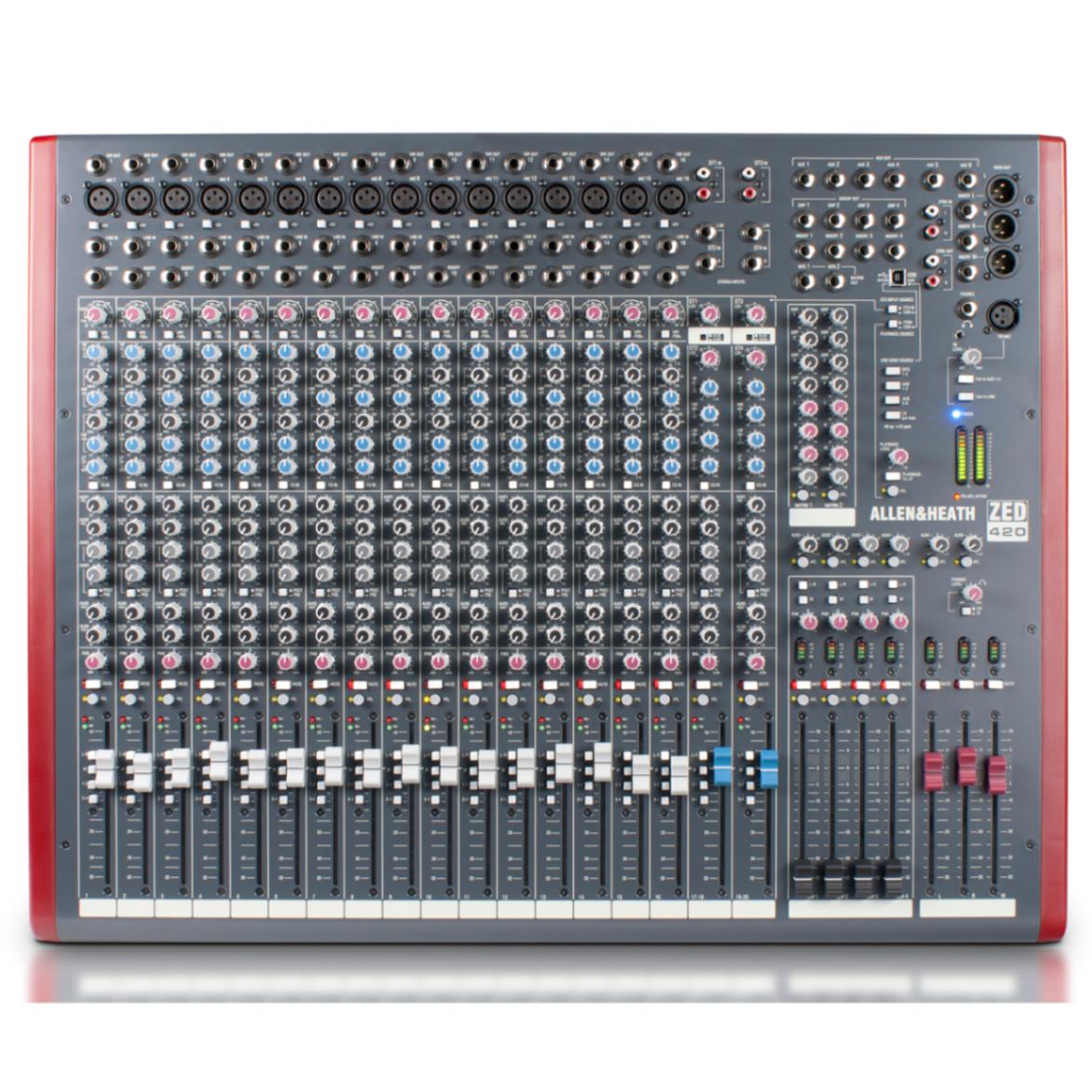 ALLEN&HEATH ZED 420 アナログミキサー 4Uケース付き Allen & Heath ZED-420 Mixer | FrontEndAudio.com