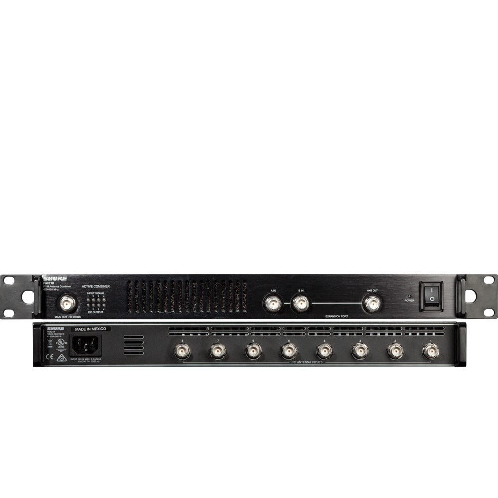 Shure PA821B-A インイヤーモニター用アンテナ混合機 | Hibino.com