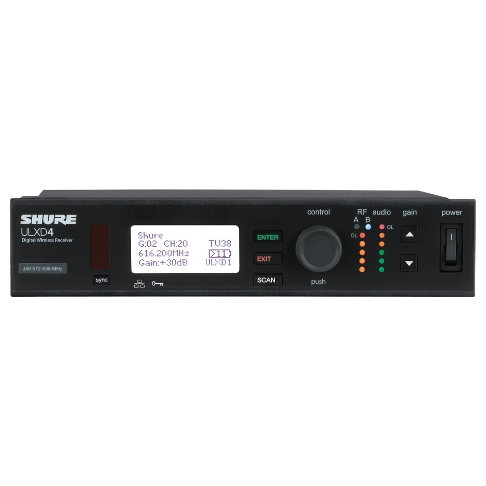 ワイヤレスマイク Shure ULXD4-G50 1chワイヤレスマイク受信機 ULXD4J=-G50｜FULL-TEN