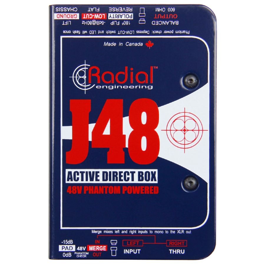 RADIAL J48 アクティブDI ダイレクトボックス | Hibino.com ヒビノ公式