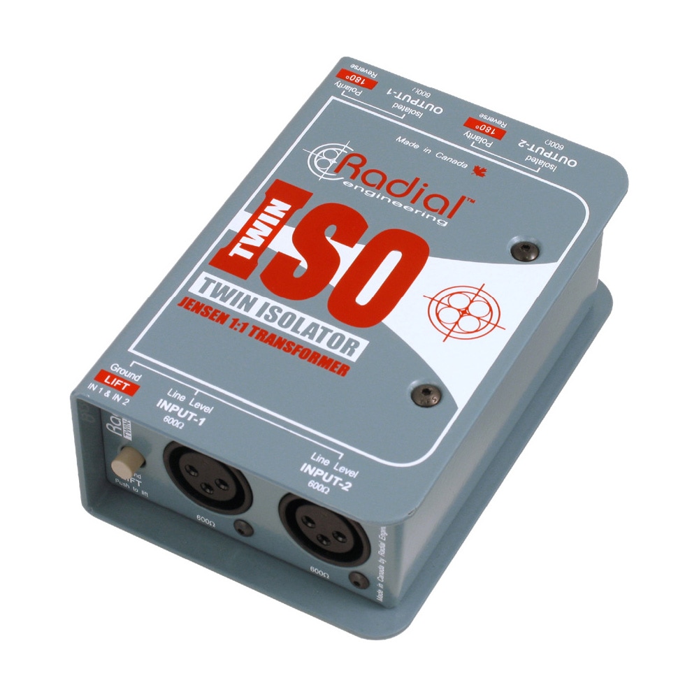 RADIAL Twin-Iso 2ch ラインレベルアイソレーター | Hibino.com ヒビノ